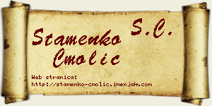 Stamenko Cmolić vizit kartica